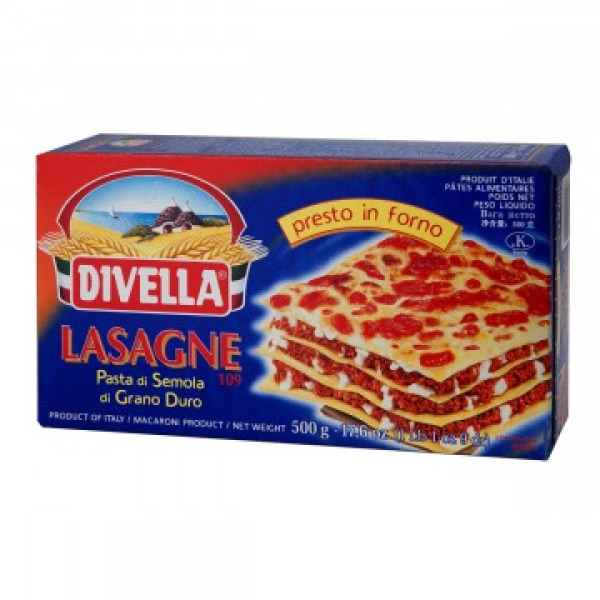 Купить Лазанья  di Semola 109 Divella Италия фасовка 0.5 kg — премиальные Паста · Макароны от Cheese Map™ Украина