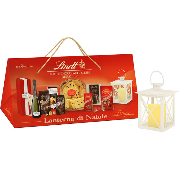 Lindt Lanterna Di Natale — Подарунковий преміальний набір | Італія | 9 предметів – фото товару | Сирна Карта