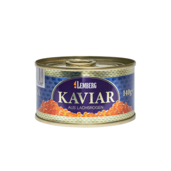 Купити Лососева ікра Горбуша Alaska Gold Gorbuscha Kaviar Lemberg Німеччина фасування жерсть 0.14 kg — преміальні Морепродукти · Анчоуси від Cheese Map™ Україна