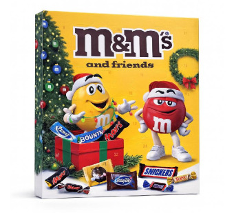 M&M’s and Friends Advent Calendar — шоколадний адвент-календар | Німеччина | 361 г – фото товару | Сирна Карта