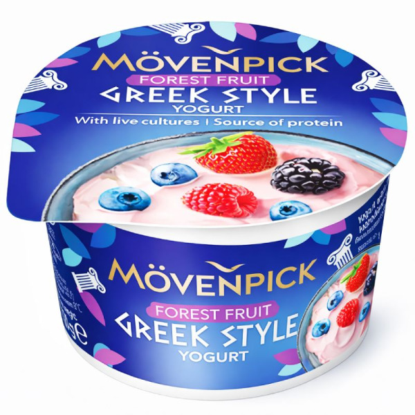 Купить Йогурт греческий с лесными ягодами Mövenpick Greek Style Forest Fruit 5% 100 г – Белковое удовольствие с ягодным характером! — премиальные Йогурты · Кремовые Cheese Map™ Украина