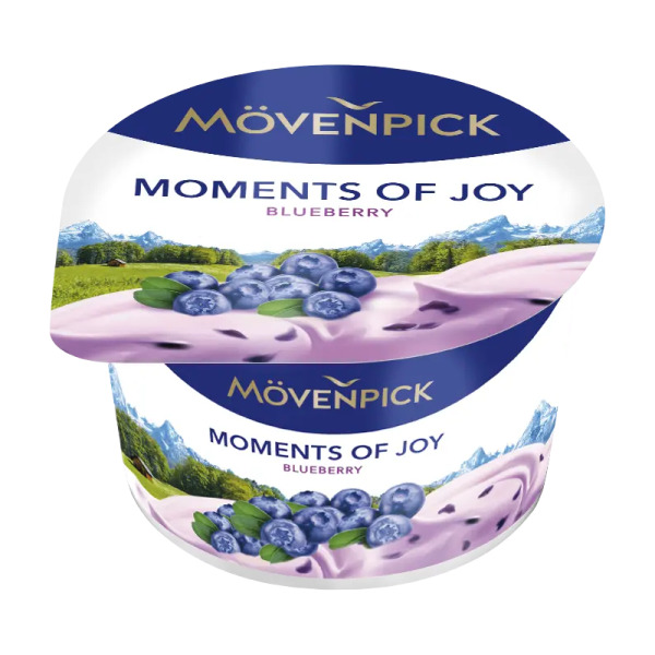 Купить Йогурт Mövenpick Moments of Joy Черника 5% 100 г — сливочно-ягодное наслаждение премиум-класса! ✨ — премиальные Йогурты · Кремовые Cheese Map™ Украина