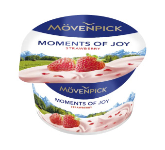 Mövenpick Moments of Joy Клубника 5% — Йогурт | Германия | 100 г - фото | Сирна Карта