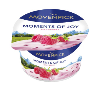 Mövenpick Moments of Joy Raspberry 5% — Йогурт | Германия | 100 г - фото | Сирна Карта