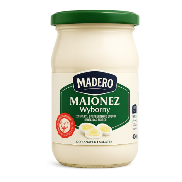 Купити Майонез Madero Majonez Wyborny 400 г – польський преміум-майонез для гурманів та HoReCa — преміальні Гірчиці · Майонези від Cheese Map™ Україна