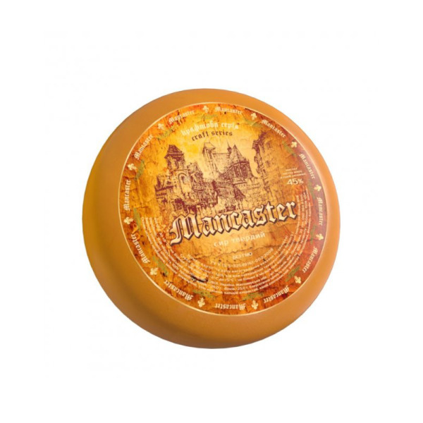 Купити Сир Манкастер Mancaster GreenFarm 45% — преміальні Hollandburg · Преміум від Cheese Map™ Україна