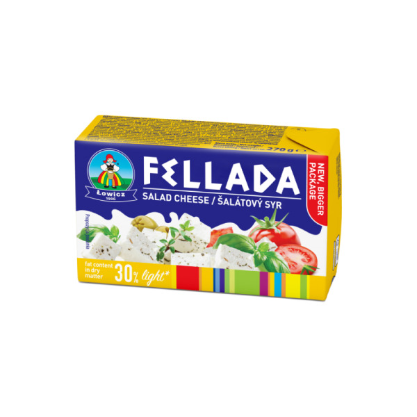 Купити Мякий розсольний сир Fellada Łowicz 30% фасування 0.27 kg — преміальні Сири · Польща від Cheese Map™ Україна
