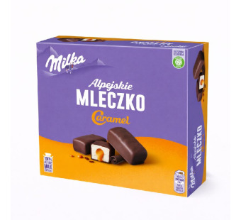 Milka Alpejskie Mleczko Caramel — конфеты суфле | Польша | 350 г - фото | Сирна Карта