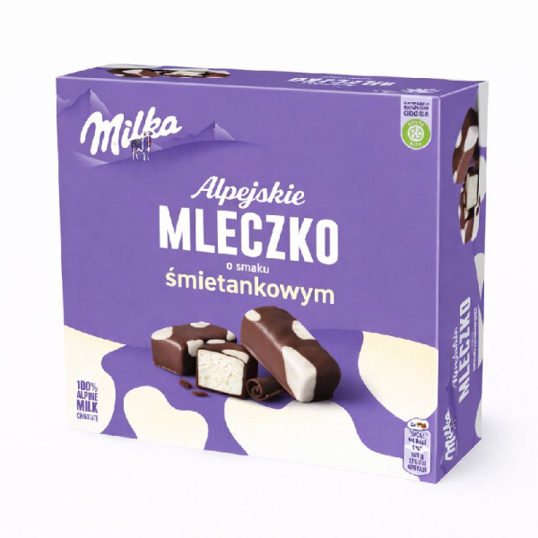 Купити Цукерки пташине молоко з вершковим смаком Happy Cowsl Milka Польща фасування 0.33 kg — преміальні Шоколад · Цукерки від Cheese Map™ Україна