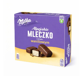 Milka Alpejskie Mleczko Vanilla — конфеты суфле | Польша | 330 г - фото | Сирна Карта
