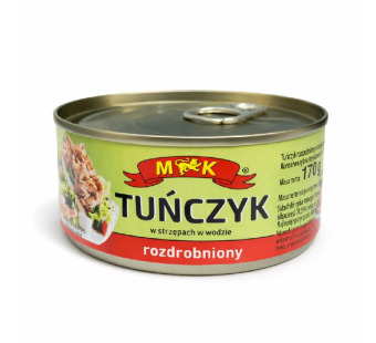 MK Tuńczyk rozdrobniony — тунець консервований у воді | Польща | 170 г – фото товару | Сирна Карта