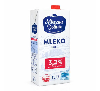 Mleczna Dolina 3,2% — молоко ультрапастеризованное | Польша | 1 л - фото | Сирна Карта