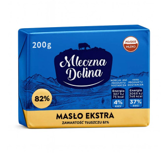 Mleczna Dolina — масло сливочное 82% | Польша | 200 г - фото | Сирна Карта