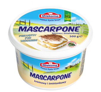 Mlekoma Mascarpone сыр сливочный 60% 500 г Польша - фото | Сирна Карта