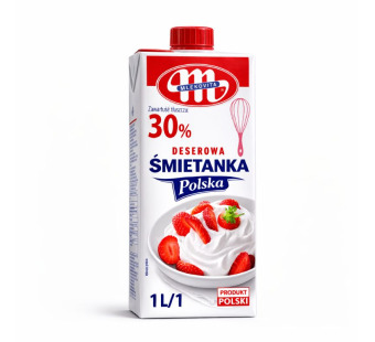 Mlekovita 30% — вершки ультрапастеризовані | Польща | 1 л – фото товару | Сирна Карта