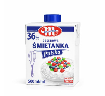 Mlekovita 36% — сливки молочные | Польща | 500 мл - фото | Сирна Карта