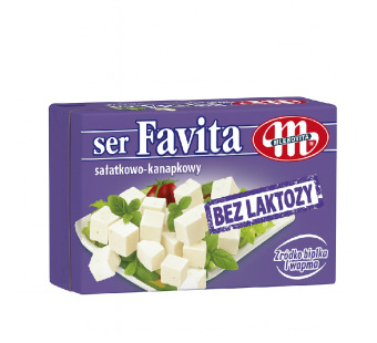 Mlekovita Favita сыр фета безлактозный 18% 270 г Польша – фото товару | Сирна Карта