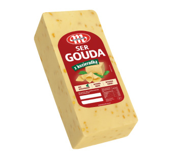 Mlekovita Gouda Fenugreek 45% — полутвердый сыр | Польша | 1 кг — фото | Сирна Карта