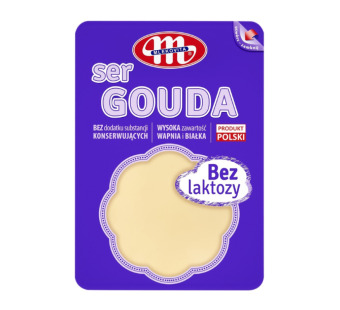 Mlekovita Gouda сыр нарезка безлактозный 45% 150 г Польша – фото товару | Сирна Карта
