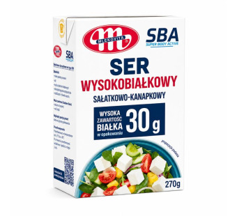 Mlekovita Protein сыр салатный высокобелковый 270 г Польша — фото | Сирна Карта