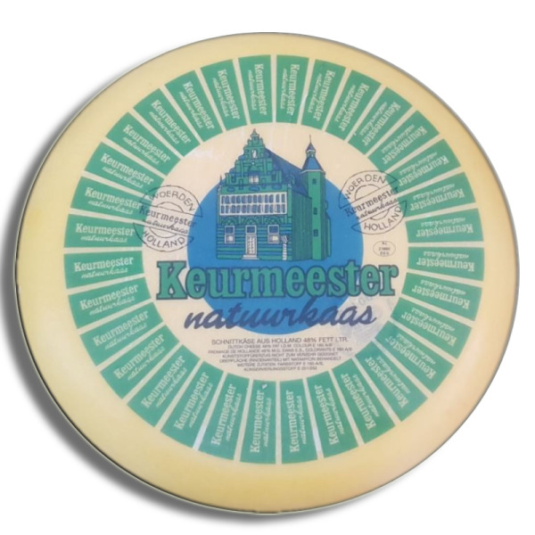 Купить Сыр молодой Гауда Mild Keurmeester 48% — премиальные Голландские · Сыры от Cheese Map™ Украина
