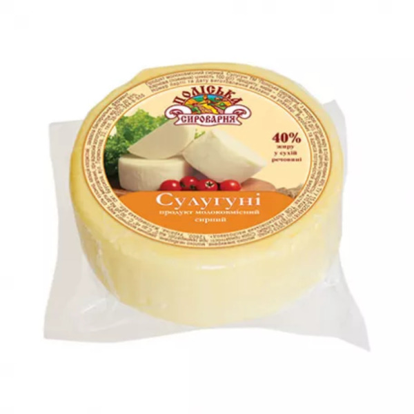 Купить Молокосодержащий продукт Сулугуни 40% от Полесская Сыроварня – насыщенный вкус и эластичная текстура! — премиальные Сыры · Украина от Cheese Map™ Украина