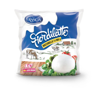 Сир Моцарелла у розсолі "Mozzarella Fiordilatte Francia" 45% фасування 0.1 kg - фото | Сирна Карта