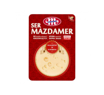 Сыр нарезка Маздамер "Mlekovita" фасовка 0.1 kg - фото | Сирна Карта