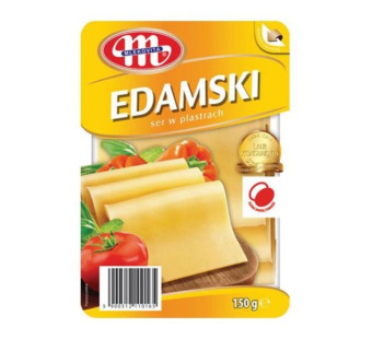 Сир нарізка Едамський "Mlekovita" фасування 0.15 kg — фото | Сирна Карта