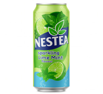 Nestea Sparkling Lime Mint 0.33 L — освежающий чай с газом, лаймом и мятой для тех, кто хочет большего от вкуса! ❄️ - фото | Сирна Карта