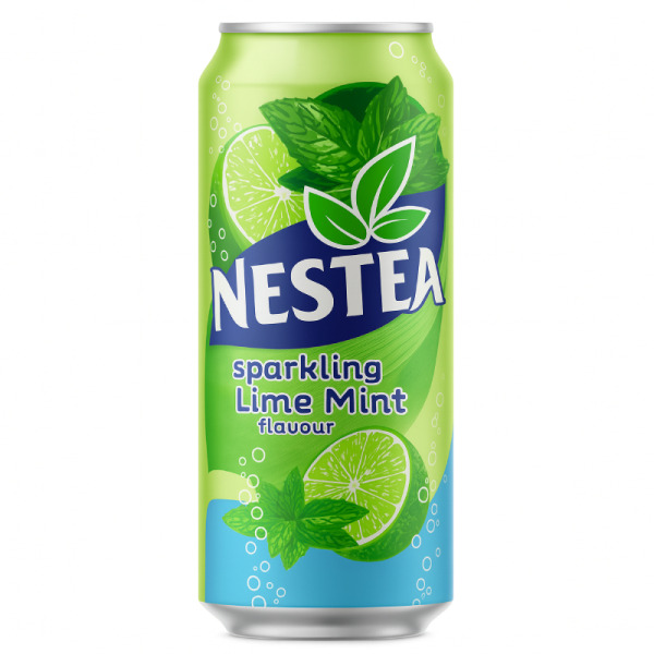 Купить Nestea Sparkling Lime Mint 0.33 L — освежающий чай с газом, лаймом и мятой для тех, кто хочет большего от вкуса! ❄️ — премиальные Соки · Нектары от Cheese Map™ Украина