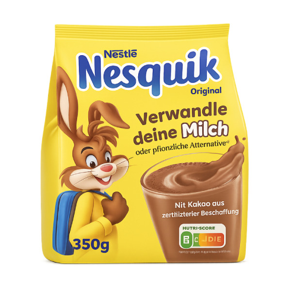 Купить Nestlé Nesquik Original 350g — легендарный какао-напиток растворимый с насыщенным вкусом и мгновенным приготовлением! ✨ Пробуждает вкус детства и наполняет энергией каждый день! — премиальные Кофе · Какао от Cheese Map™ Украина