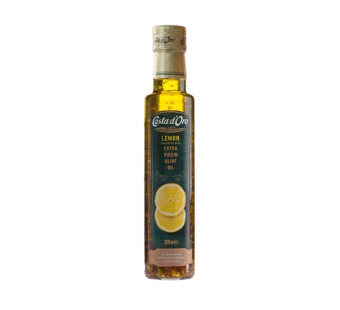 Оливковое масло с ароматом лимона "Costa d\'Oro Lemon" Италия бутылка стекло 0.25 l - фото | Сирна Карта