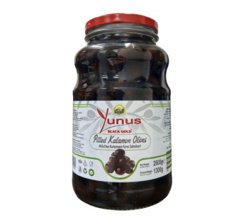 Оливки Каламон без кісточок "Calamon Yunus" фасування скло 2.6/ 1.3 kg - фото | Сирна Карта