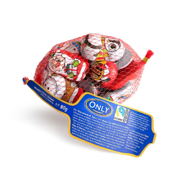 Купить Фигурки из молочного шоколада Santa Clauses Only мешок  100 g — премиальные Сезонные · Продукты от Cheese Map™ Украина