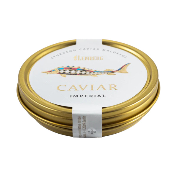 Купить Осетровая икра Калуги Caviar Imperial Lemberg Германия фасовка жесть 0.1 kg — премиальные Морепродукты · Анчоусы от Cheese Map™ Украина