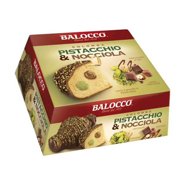 Купить Панеттон с фисташковым кремом и фундуком Colomba Balocсo Италия фасовка 0.75 kg — премиальные Панеттоне · Штолен от Cheese Map™ Украина