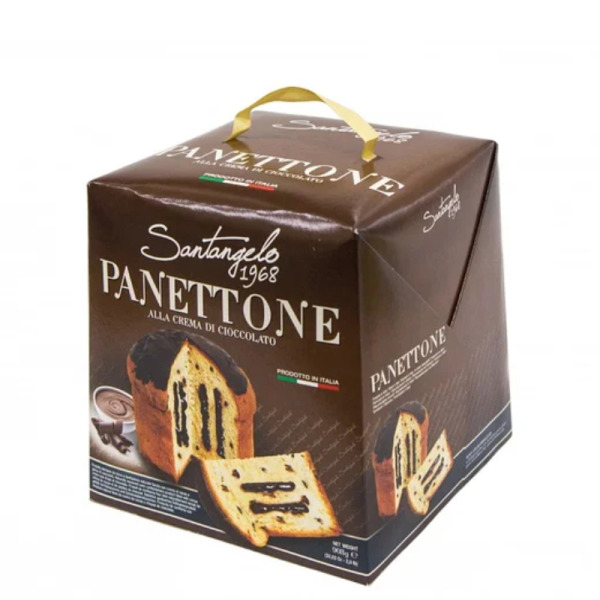 Купить Панеттон Santagelo alla  crema di Cioccolato Италия фасовка 0.908 kg — премиальные Панеттоне · Штолен от Cheese Map™ Украина