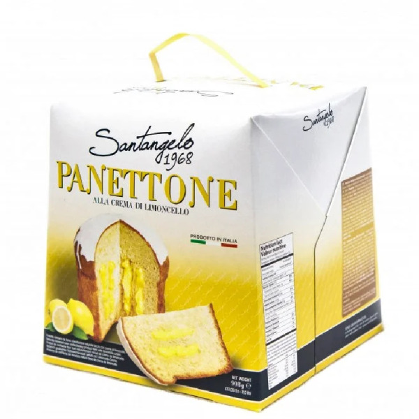 Купить Панеттон Santagelo alla  crema di Limone Италия фасовка 0.908 kg — премиальные Панеттоне · Штолен от Cheese Map™ Украина