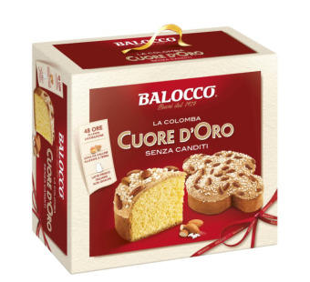 Панеттон традиционный "Colomba Balocсo Cuore d`Oro" Италия фасовка 1 kg - фото | Сирна Карта