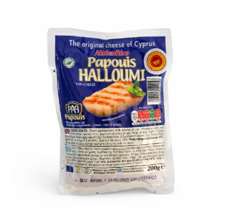 Papouis Halloumi сыр для гриля 46% 200 г Кипр - фото | Сирна Карта
