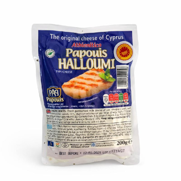Купить Сыр для жарки и гриля Халуми Papouis 46% Кипр фасовка 0.2 kg — премиальные Сыры · Премиум от Cheese Map™ Украина