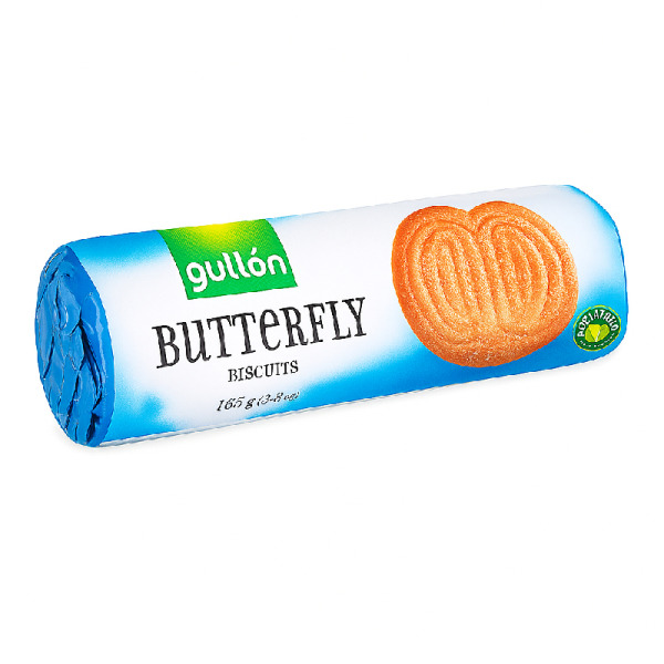 Купить Печенье Butterfly Gullón 165 г – воздушное лакомство из Испании с хрустящей элегантностью! — премиальные Печенье · Вафли от Cheese Map™ Украина