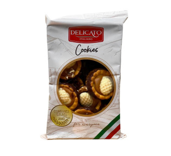 Печенье с карамелью и грецким орехом "Delicato Italiano Cookies" Италия фасовка 0.5 kg — фото | Сирна Карта