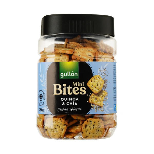 Купить Печенье с зернами киноа и чиа Mini Cracker Gullon Испания фасовка 0.25 kg — премиальные Печенье · Вафли от Cheese Map™ Украина