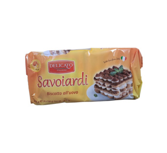 Печенье "Savoiardi Delicato" Италия фасовка 0.4 kg — фото | Сирна Карта