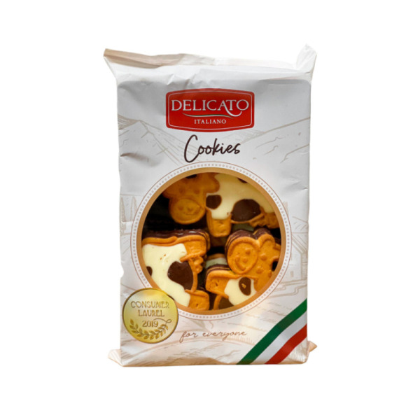 Купити Печиво корівка з кремом Delicato Italiano Cookies Італія фасування 0.2 kg — преміальні Печиво · Вафлі від Cheese Map™ Україна