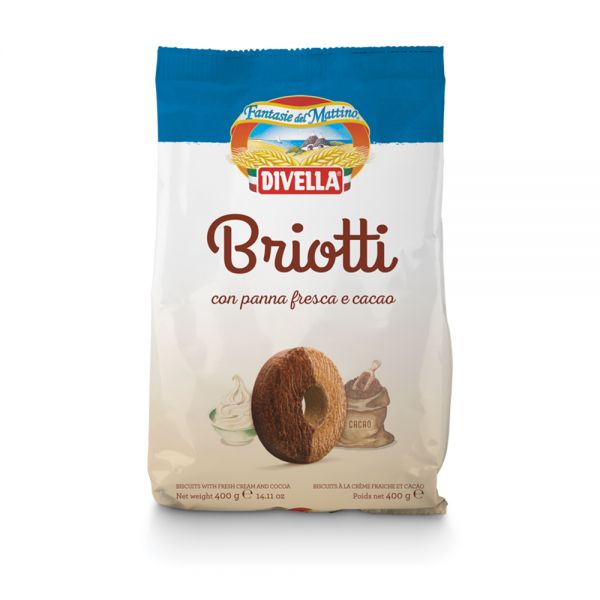 Купити Печиво з шоколадом та вершками Briotti Devella Італія фасування 0.4 kg — преміальні Печиво · Вафлі від Cheese Map™ Україна