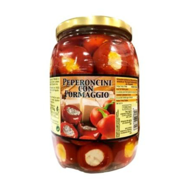 Купити Перець фарширований рикотою S.A.Tos Італія фасування скло 1/ 0.75 kg — преміальні Овочі · Антипасті від Cheese Map™ Україна