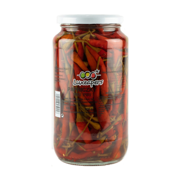 Купити Перець гострий Piri Piri Luxeapers Іспанія - потужний спалах гастрів смаку для гурманів і ресторанів!  Натуральний делікатес у маринаді для справжніх поціновувачів пікантного! — преміальні Овочі · Антипасті від Cheese Map™ Україна